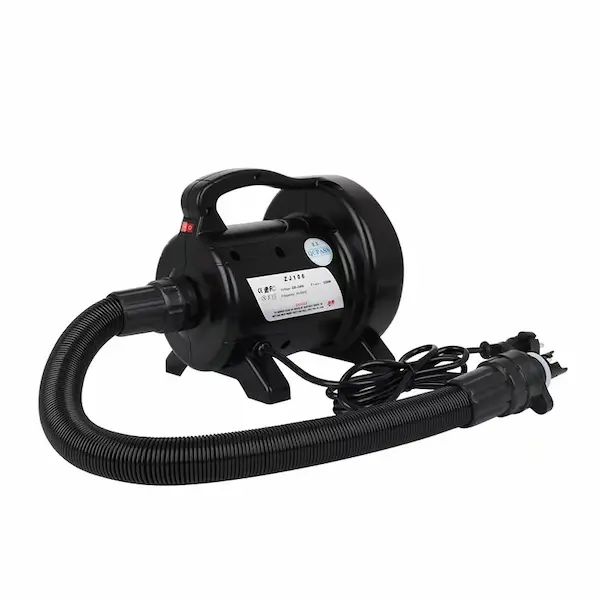 High-Pressure Air Pump — CE-Certified Blower for Inflatable Pitches — view 01 (AirPitchPro CE-certified inflatable, real product photo)