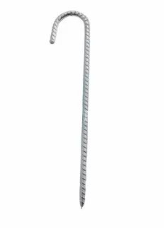 Galvanised Ground Anchor Pin — Heavy-Duty Stake for Air Pitches — view 01 (AirPitchPro CE-certified inflatable, real product photo)